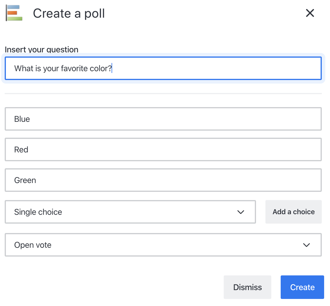 Rocket.Chat POLL - Polling Feature